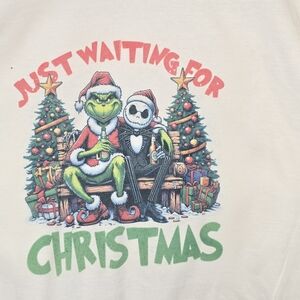 Christmas Graphic Tee with Grinch and Jack Skellington